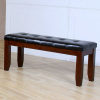 Mission Arts &amp; Crafts Leather Bench 48&quot;